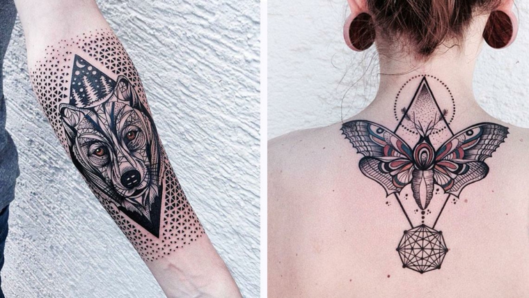 Tatuajes De Animales Geométricos Y De Estilo Minimalista