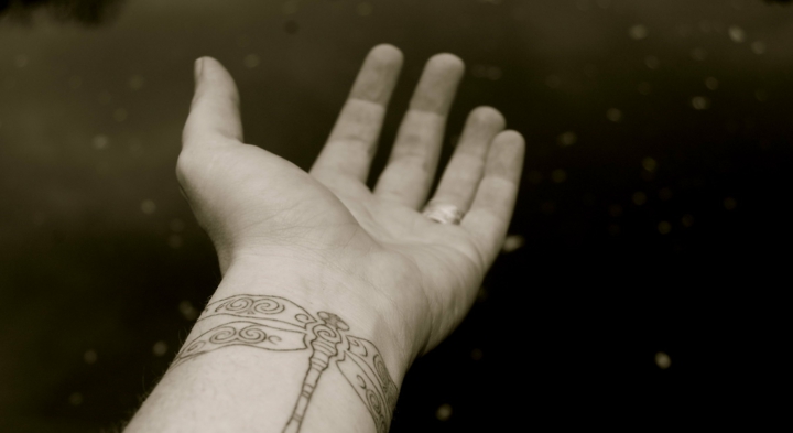 libelula tatuada manos muñecas