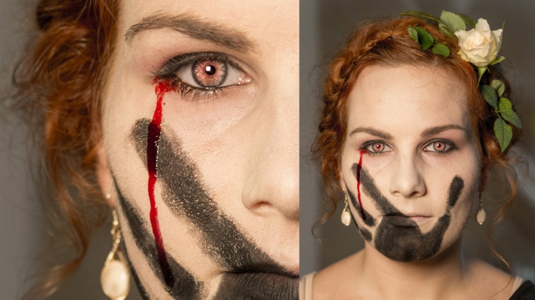 maquillaje halloween mujer moderno original