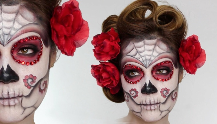 maquillaje halloween mujer zombie