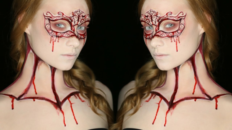 maquillaje halloween mujer moderno