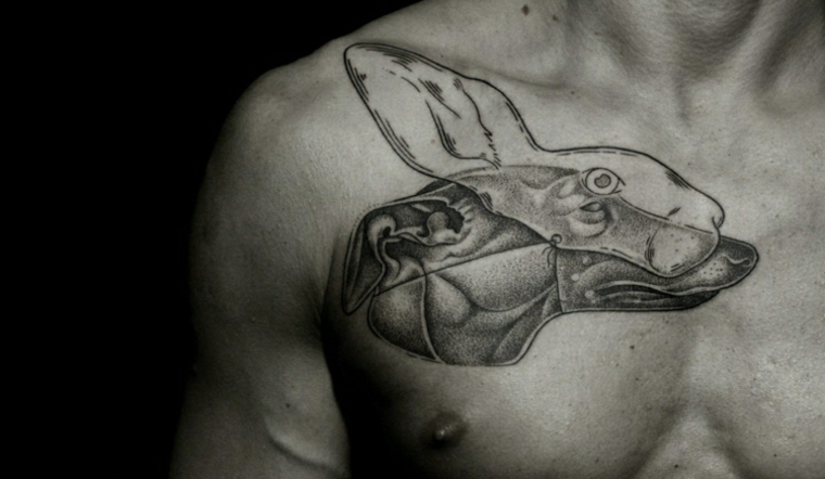 tatuaje con puntillismo