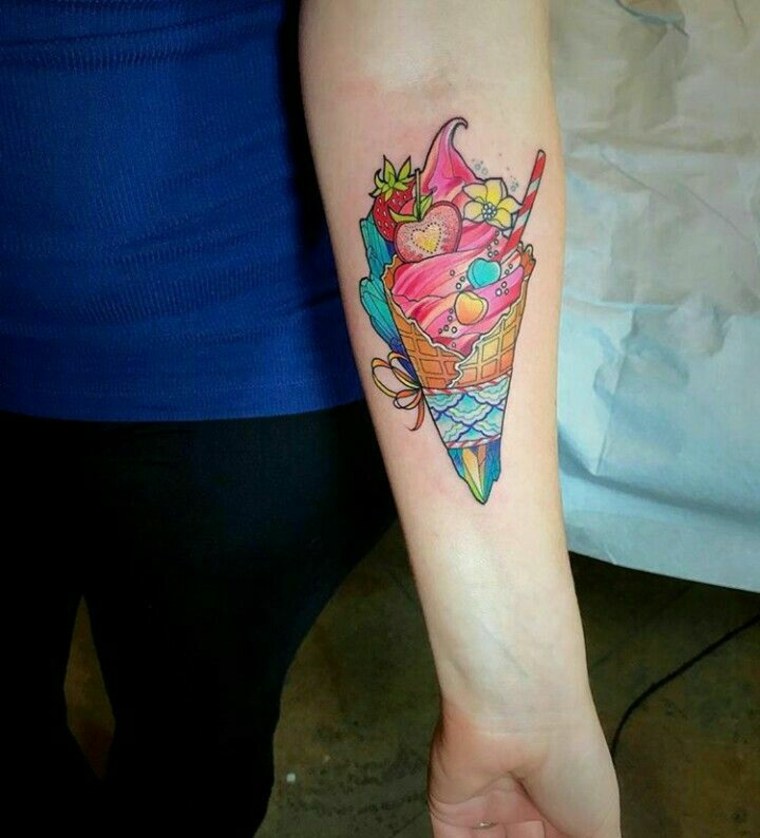 tatuaje de helado
