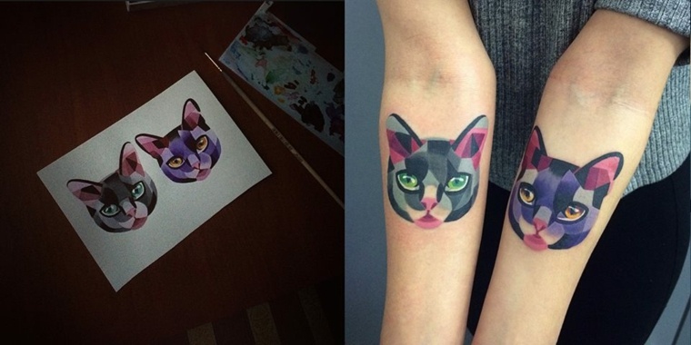 tatuajes de gato