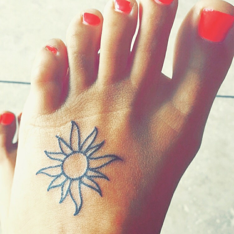 sol en el empeine