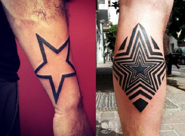 estrellas para tatuajes masculinos