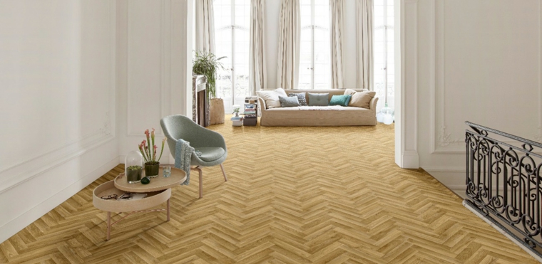 alfombras de vinilo con acabado de parquet