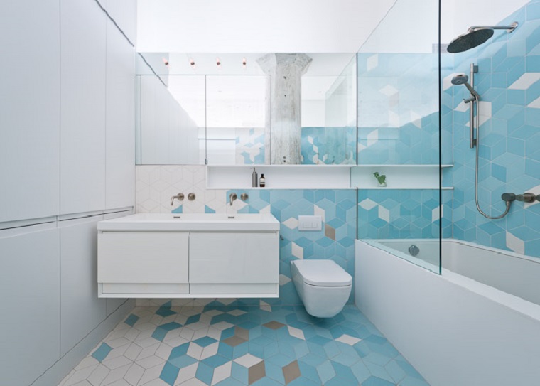 azulejos modernos de formas geométricas
