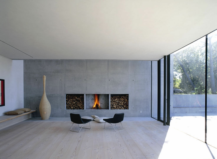 diseño de chimenea de obra