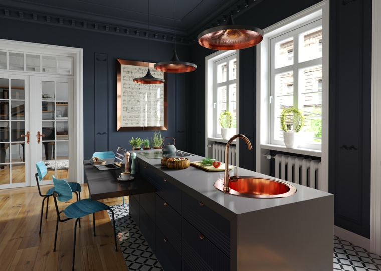 cocina-paredes-color-oscuro-opciones