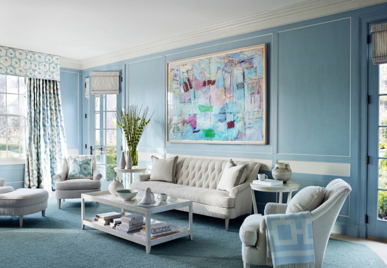 color-azul-diseno-salon-cuadro-destaca