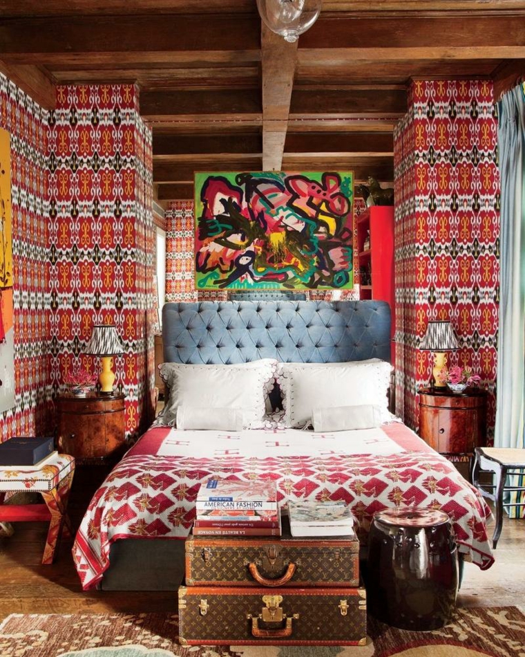 Boho chic - un estilo colorido y alegre para el dormitorio