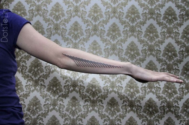 lineas finas tatuaje moderno original