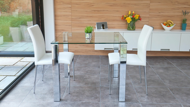 mesas con superficie de cristal