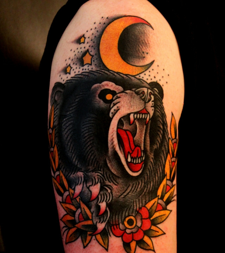 oso simbolo fuerza tatuajes