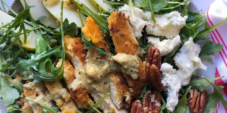 recetas de ensaladas-otono-gorgonzola-pollo