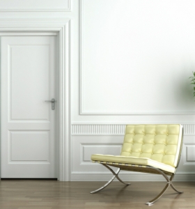 Puertas blancas para interiores modernos - usos en interiores