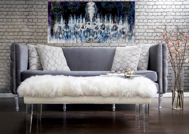 sofas-modernos-terciopelo-color-gris-claro
