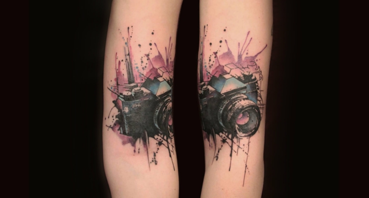 tatuaje-camera-fotos-diseno-3d