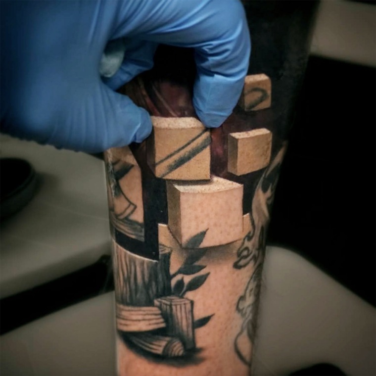 tatuajes en 3D-cubos-jesse-rix