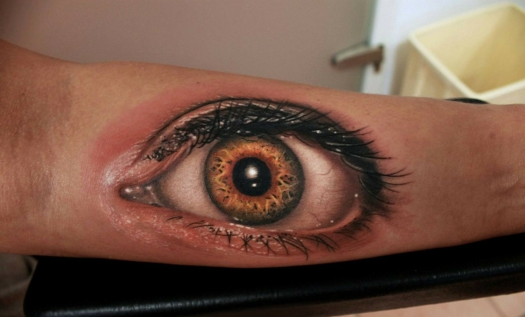 tatuajes en 3D-diseno-ojo-estilo-moderno