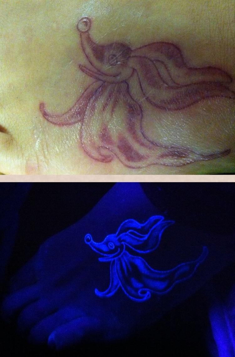 tatuajes originales ideas efectos nocturnos