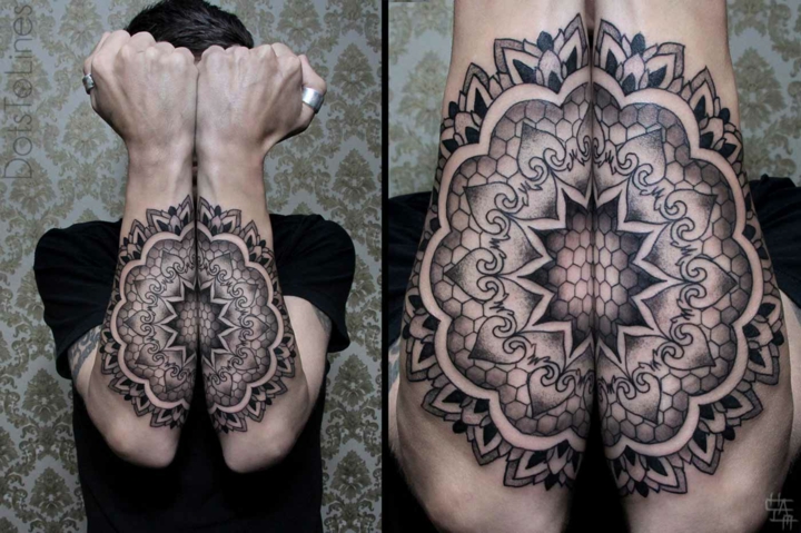 tatuajes originales ideas geometria antebrazos