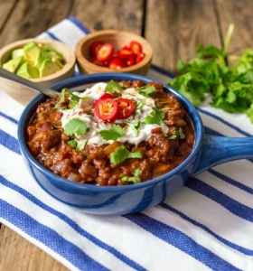 Chili con carne vegano - recetas fáciles y saludables para todos
