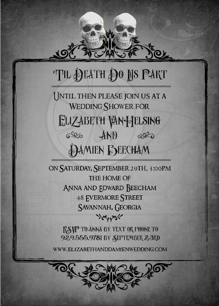 bodas temáticas-halloween-invitaciones-originales