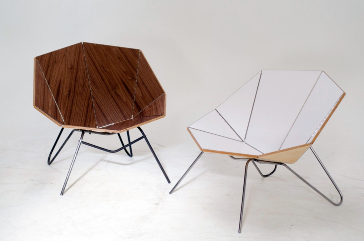 creativa combinacion materiales estilo origami