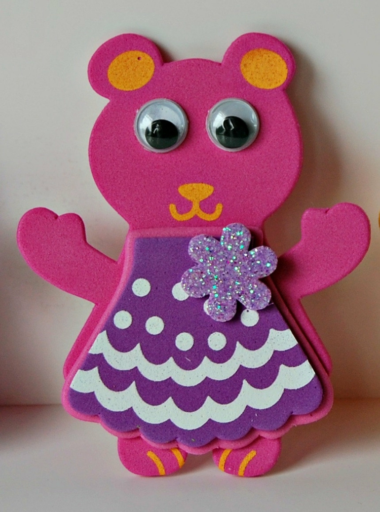 figura osito rosa para niñas