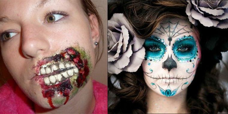 maquillaje de Halloween para chica