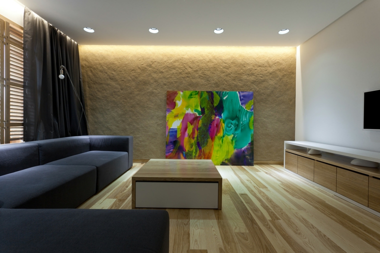 iluminación interior-salon-techo-ideas