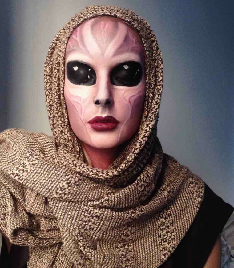original maquillaje de extraterrestre