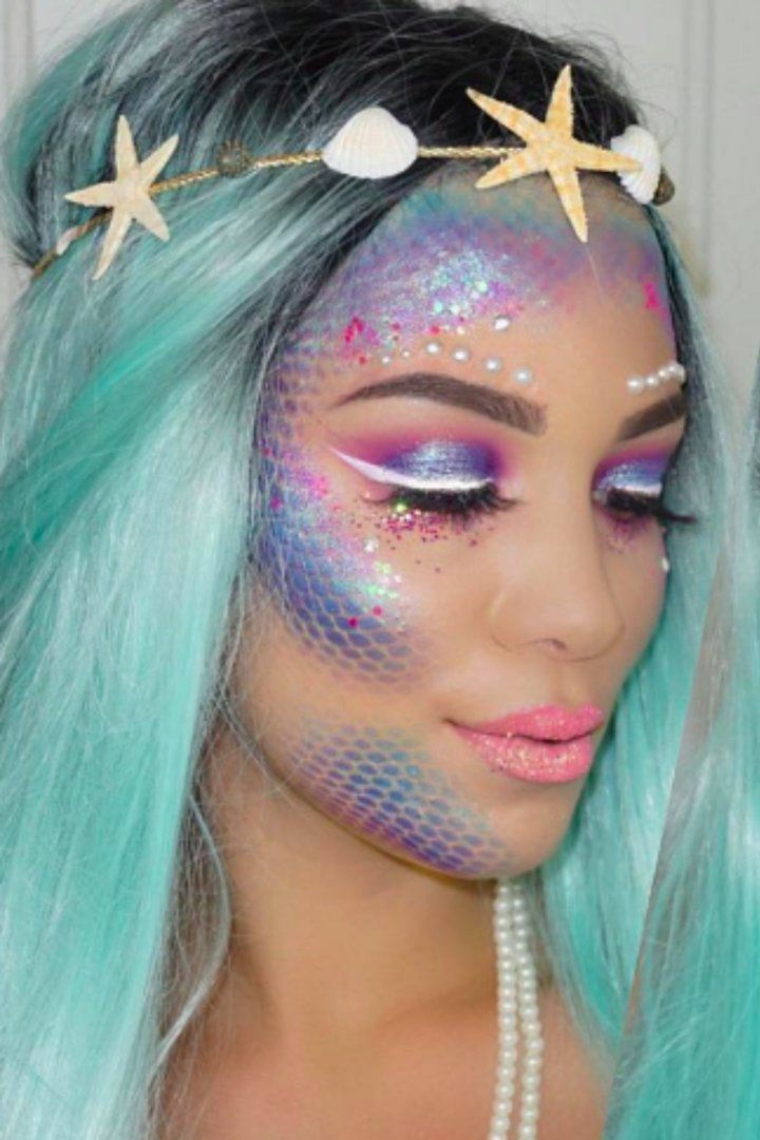 maquillaje de sirenita
