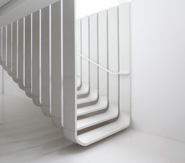 minimalista escalera diseño elegante