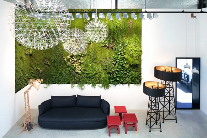 Jardines verticales de interior - decorar oficinas con naturaleza