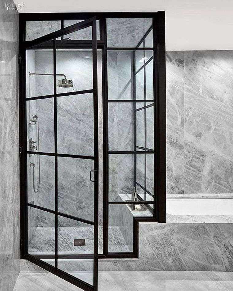 diseño de baño con azulejos modernos