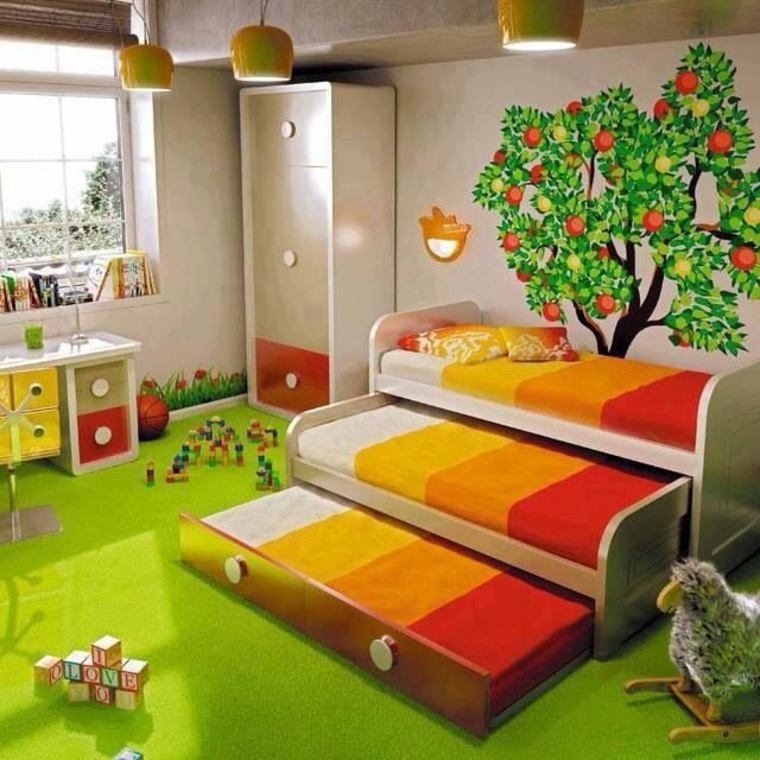 habitaciones compartidas para varios niños