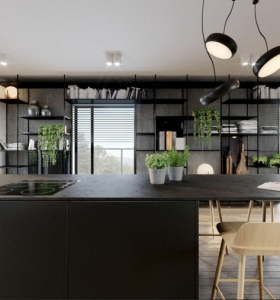 Cocina de granito negro - 69 fotos inspiradoras de espacios elegantes