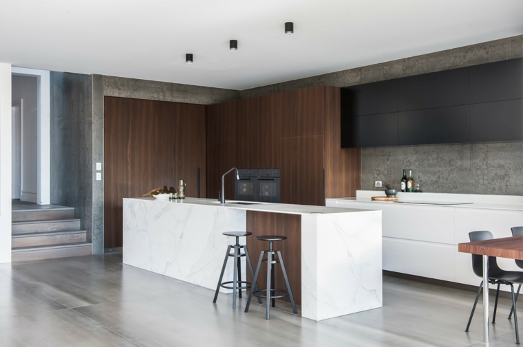 cocina-madera-marmol-combinacion-Minosa-Design