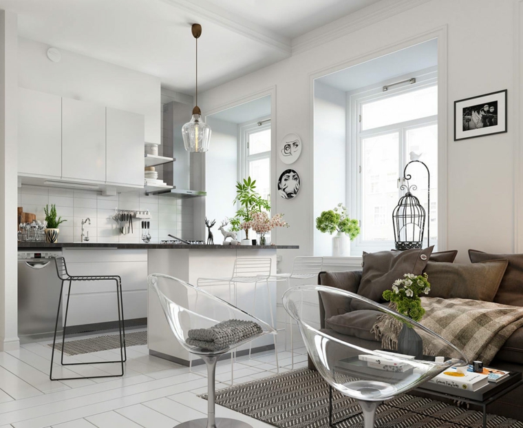 cocinas-pequenas-con-isla-opciones-piso-loft-pequeno