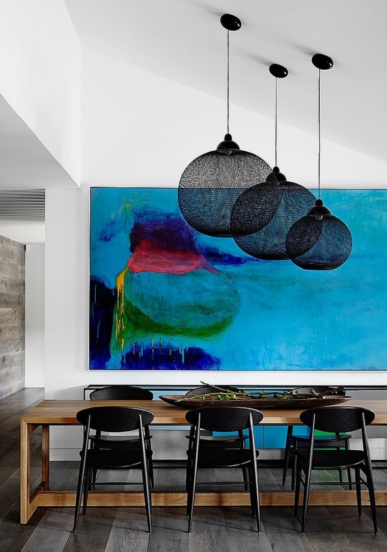 comedor-cuadro-colores-feng-shui-opciones-modernas