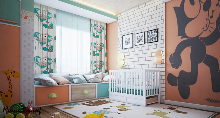 paredes de habitaciones de niños