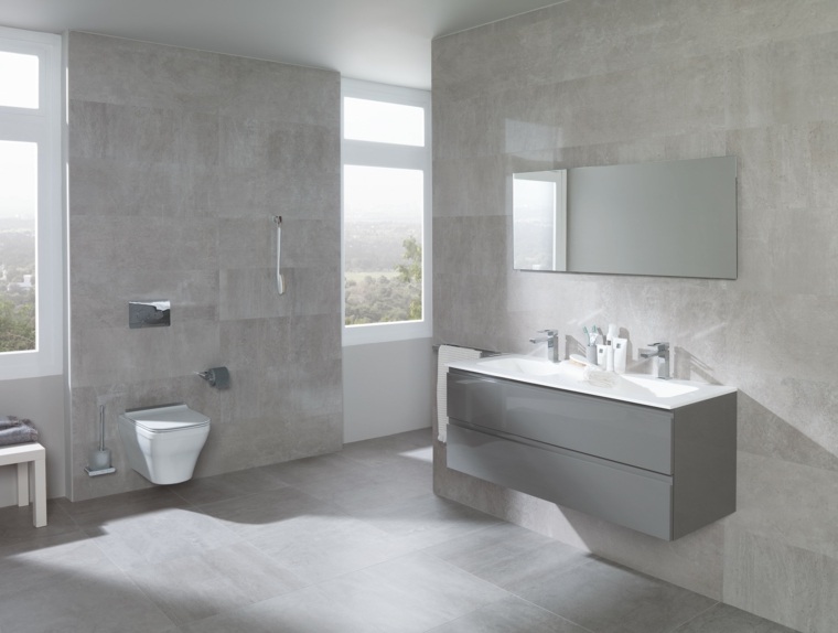 estupendos diseños de cuartos de baño modernos de Porcelanosa