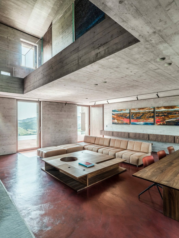 decoracion-de-salones-modernos-opciones-techo-hormigon