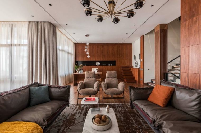 decoracion-de-salones-modernos-paredes-madera