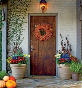 Casas decoradas para el otoño - Ideas originales para el exterior