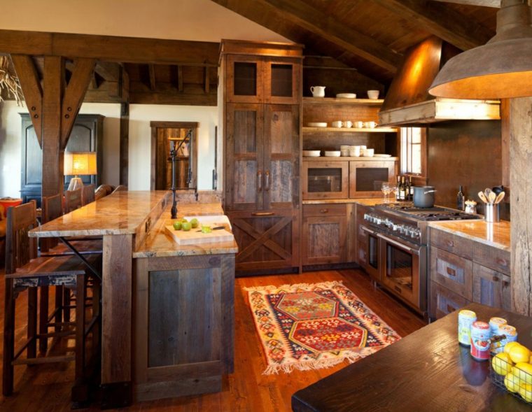 diseno-rustico-cocina-estilo-moderno-casa-campo