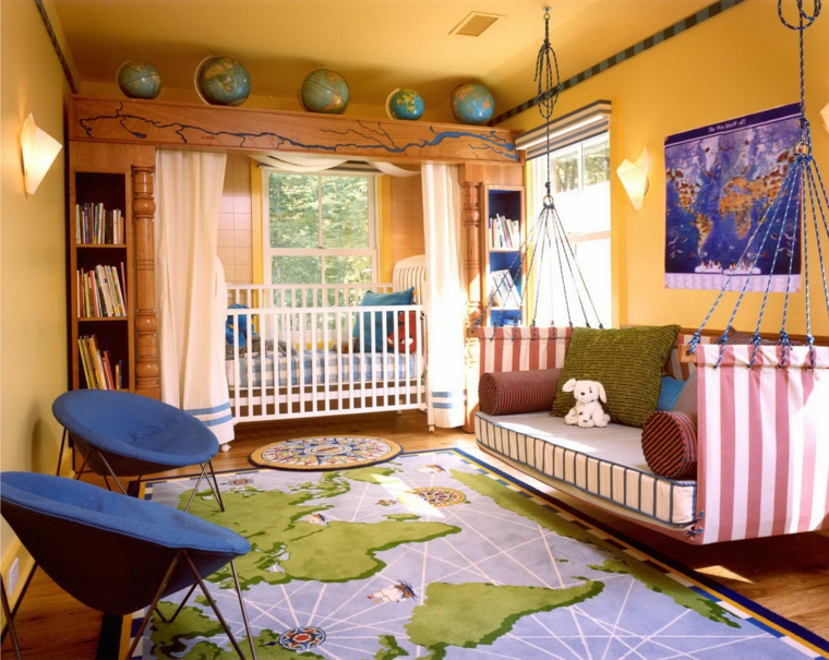 decorar las paredes de las habitaciones infantiles